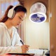Настільний складний вентилятор Folding Fan 2in1 with Night Light White
