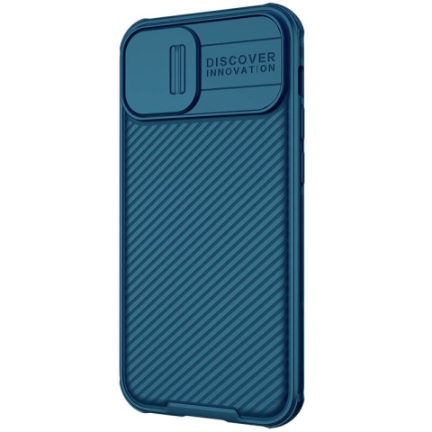 Карбонова накладка Nillkin CamShield Pro для Apple iPhone 13 / 14 (6.1") Blue