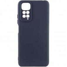 Чохол TPU GETMAN Liquid Silk Full Camera для Xiaomi Redmi Note 11 (Global) / Note 11S Синій / Midnight Blue