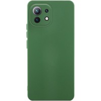 Чохол Silicone Cover Ummi Lakshmi Full Camera (AA) для Xiaomi Mi 11 Lite Зелений / Dark green
