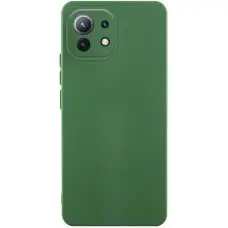 Чохол Silicone Cover Ummi Lakshmi Full Camera (AA) для Xiaomi Mi 11 Lite Зелений / Dark green