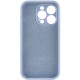 Чохол Silicone Case Full Camera Protective (AA) NO LOGO для Apple iPhone 14 Pro Max (6.7") Блакитний / Lilac Blue