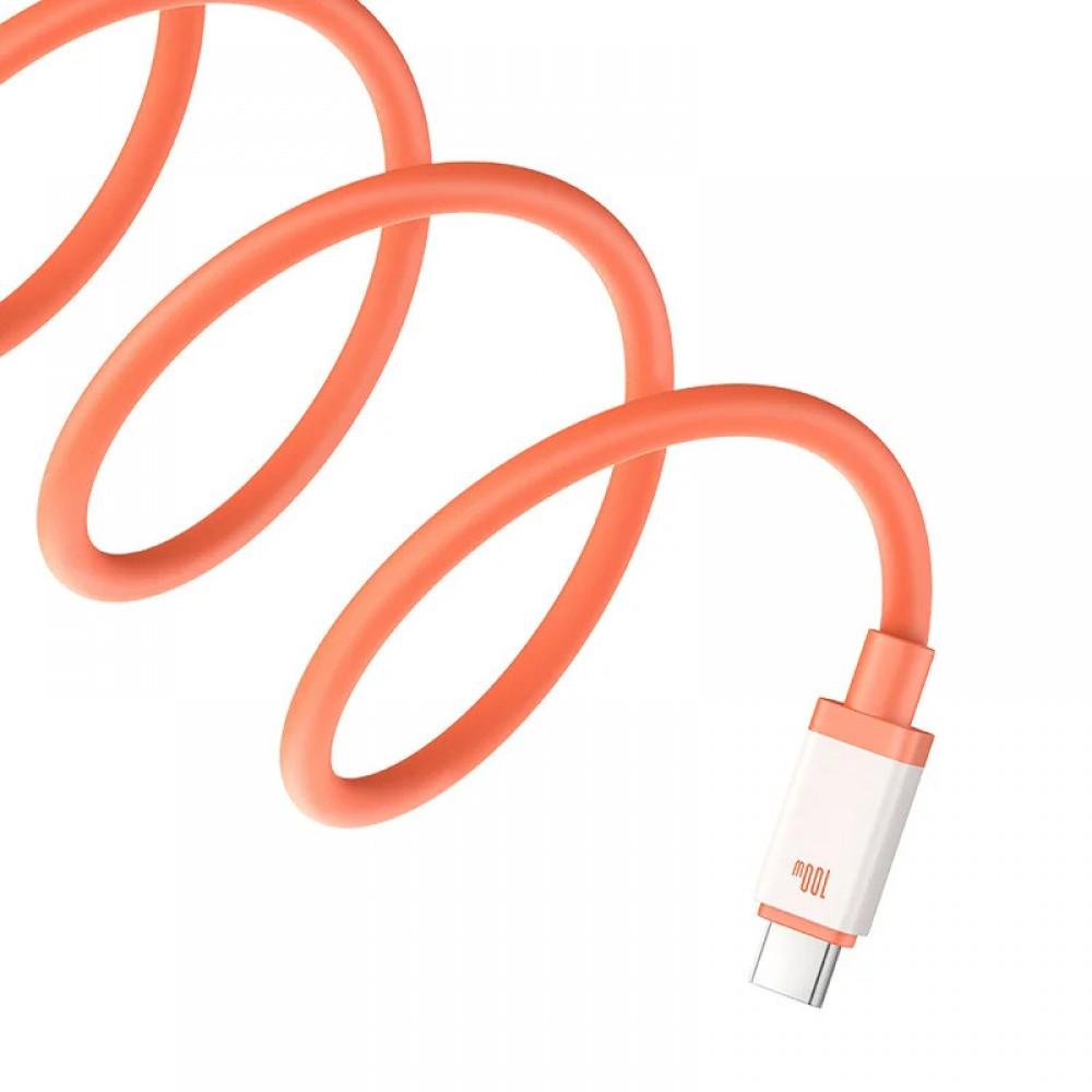Дата кабель Baseus 0°C Series Fast Charging Type-C to Type-C 100W (1m) (P10368800731) Canyon Coral