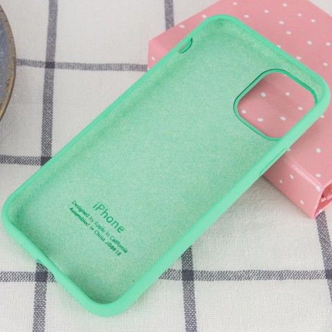 Чохол Silicone Case Full Protective (AA) для Apple iPhone 11 Pro (5.8") Зелений / Spearmint