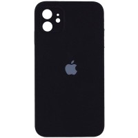 Чохол Silicone Case Square Full Camera Protective (AA) для Apple iPhone 11 (6.1") Чорний / Black