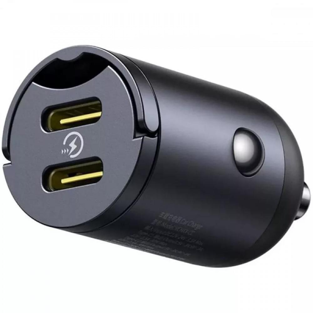АЗП Baseus Tiny Star Mini 30W (2USB-C) (C00035001121) Black