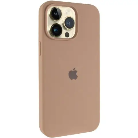 Чохол Silicone Case Full Protective (AA) для Apple iPhone 15 Pro (6.1") Бежевий / Desert Gold