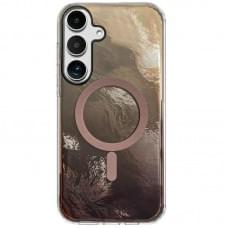 Чохол TPU Shiny Mountain (MagFit) для Samsung Galaxy S25 FE Chocolate