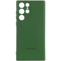 Чохол Silicone Cover Lakshmi Full Camera (AA) with logo для Samsung Galaxy S25 Ultra Зелений / Dark green