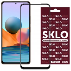 Захисне скло SKLO 3D (full glue) для Xiaomi Redmi Note 10 Pro Чорний