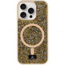 TPU чохол Bling World Rock Diamond with MagSafe для Apple iPhone 14 Pro (6.1") Gold