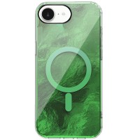 Чохол TPU Shiny Mountain (MagFit) для Apple iPhone 16e (6.1") Green