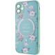 TPU+PC чохол Secret Garden with MagSafe для Apple iPhone 12 (6.1") Mint