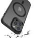 TPU+PC чохол Metal Buttons with MagSafe Colorful для Apple iPhone 13 Pro (6.1") Чорний / Black