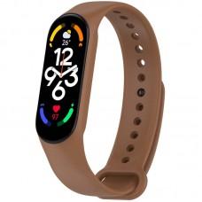 Силіконовий ремінець для Xiaomi Mi Band 7/6/5/4/3 Коричневий / Brown