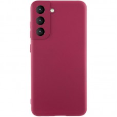 Чохол Silicone Cover Ummi Lakshmi Full Camera (AA) для Samsung Galaxy S21 FE Бордовий / Marsala