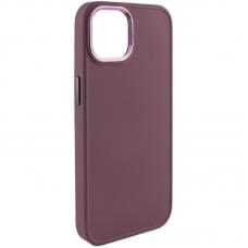 TPU чохол Bonbon Metal Style для Apple iPhone 12 Pro Max (6.7") Бордовий / Plum
