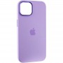 Чохол Silicone Case Metal Buttons (AA) для Apple iPhone 12 Pro / 12 (6.1") Бузковий / Lilac