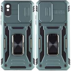 Ударостійкий чохол Camshield Army Ring для Xiaomi Redmi 9A Зелений / Light Green