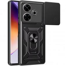 Ударостійкий чохол Camshield Serge Ring для Xiaomi Redmi 13 4G / Poco M6 4G Чорний