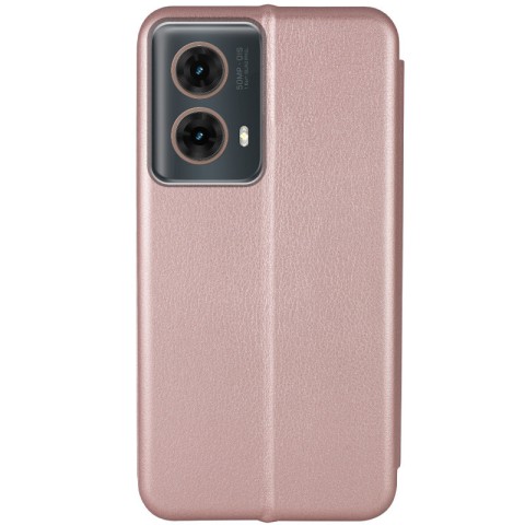 Шкіряний чохол-книжка Classy для Motorola Moto G85 Rose Gold
