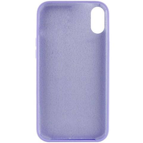 Чохол Silicone Case Full Protective (AA) NO LOGO для Apple iPhone XR (6.1") Бузковий / Dasheen