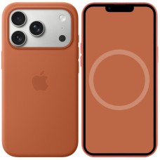 Чохол Silicone case (AAA) with Magsafe and Animation для Apple iPhone 17 Pro Max (6.9") Terra Cotta