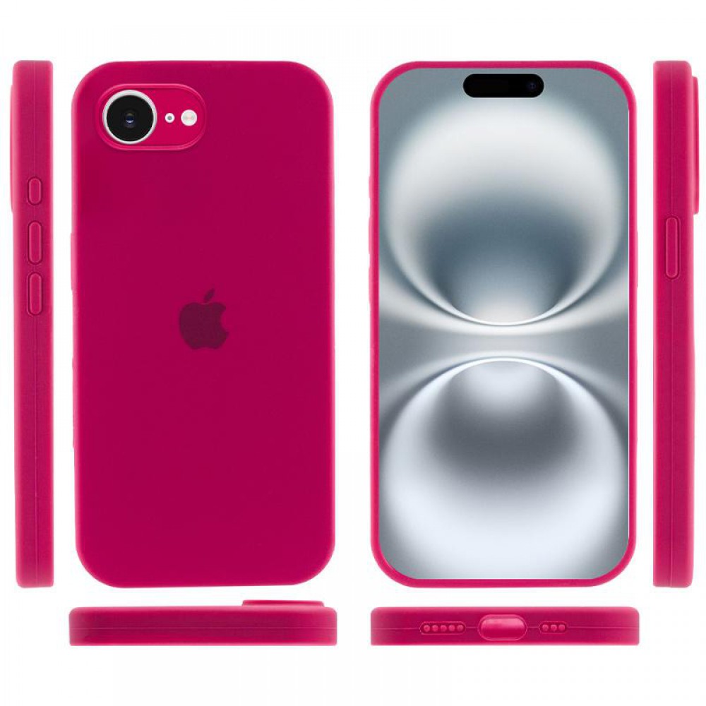 Чехол Silicone Case Full Camera Protective (AA) для Apple iPhone 16e (6.1")