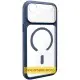 Чохол TPU GETMAN Moon Clear with MagSafe для Apple iPhone 15 (6.1") Blue