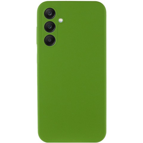 Чохол Silicone Cover Lakshmi Full Camera (AA) для Samsung Galaxy A35 Зелений / Dark green