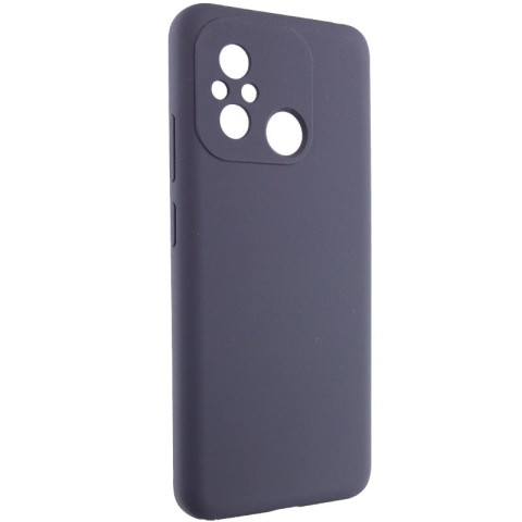 Чохол Silicone Cover Lakshmi Full Camera (AAA) для Xiaomi Redmi 12C Сірий / Dark Gray