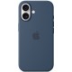 Чохол Silicone case (AAA) full with Magsafe and Animation для Apple iPhone 16 (6.1") Denim