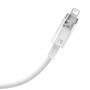 Дата кабель Baseus Explorer USB to Lightning 2.4A with Smart Temperature Control (1m) (CATS01000) White