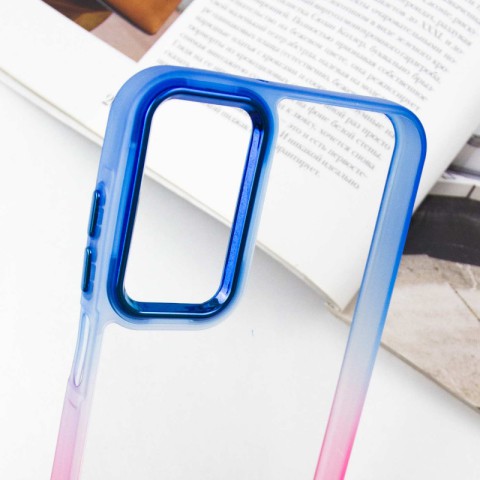 Чохол TPU+PC Fresh sip series для Samsung Galaxy A25 5G Рожевий / Синій