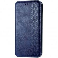 Шкіряний чохол книжка GETMAN Cubic (PU) для Xiaomi Redmi Note 9s / Note 9 Pro / Note 9 Pro Max Синій