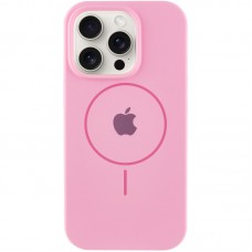 Чохол Silicone Case Full Protective (AA) with MagSafe для Apple iPhone 12 Pro / 12 (6.1") Рожевий / Light pink