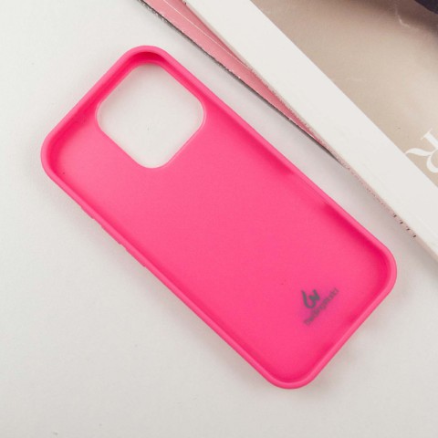 TPU чохол Bling World Rock Diamond для Apple iPhone 16 Pro (6.3") Яскраво-рожевий