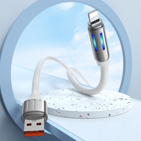 Дата кабель Hoco U136 Prize USB to Lightning 2.4A (1.2m) White