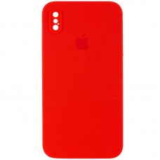 Чехол Silicone Case Square Full Camera Protective (AA) для Apple iPhone X / XS (5.8")