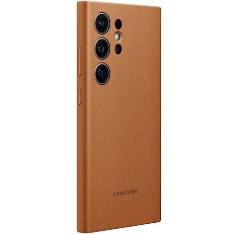 Шкіряний чохол Leather Case (AAA) для Samsung Galaxy S24 Ultra Brown