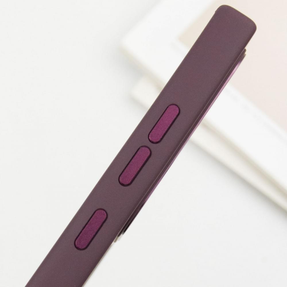 TPU чохол Bonbon Metal Style with MagSafe для Samsung Galaxy S24 Ultra Бордовий / Plum