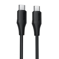 Дата кабель Hoco X124 Bien silicone Type-C to Type-C 60W (1m) Black