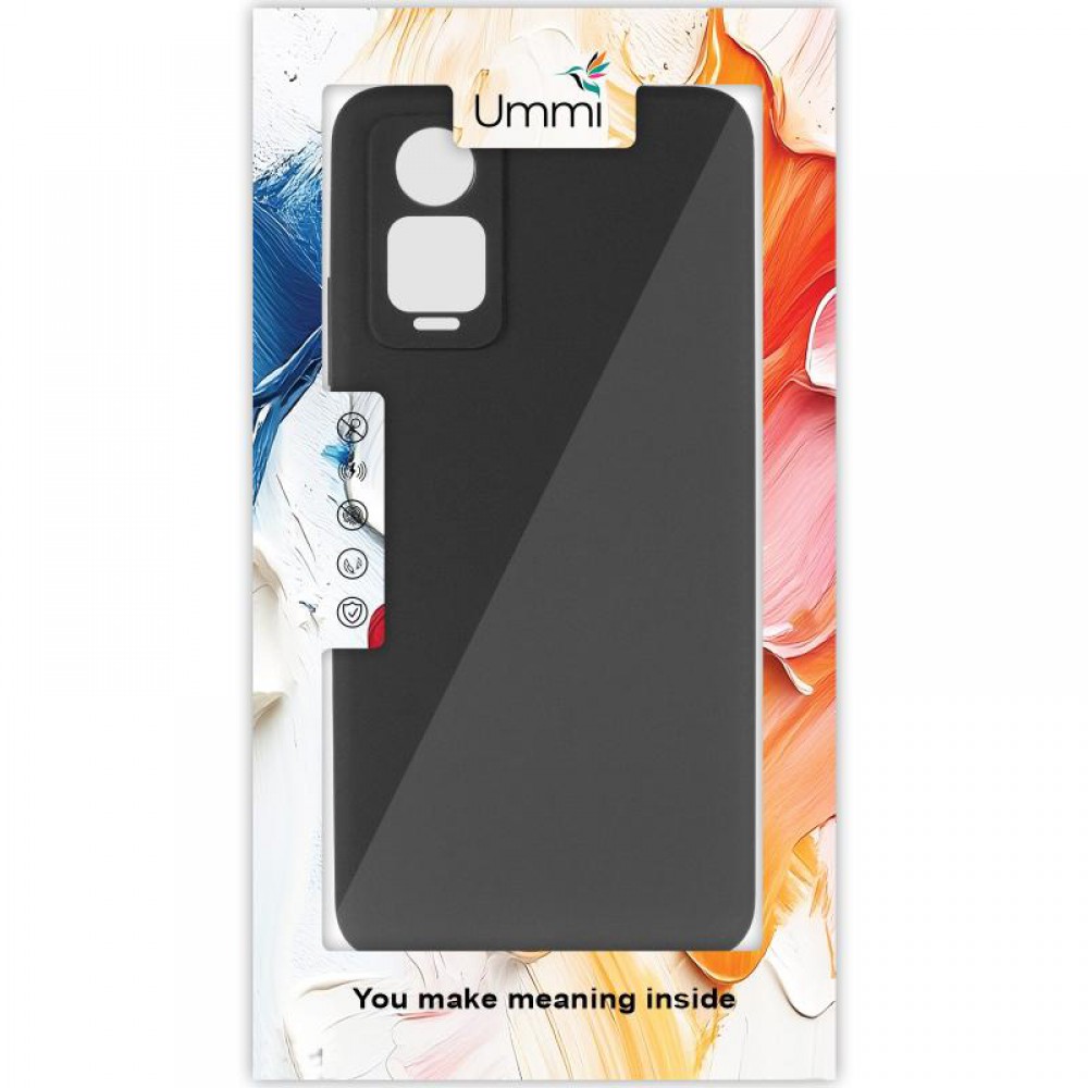 Чохол Silicone Cover Ummi Lakshmi Full Camera (AA) для Xiaomi Redmi Note 12 Pro 4G Чорний / Black