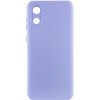 Чохол Silicone Cover Lakshmi Full Camera (A) для Samsung Galaxy A03 Core Бузковий / Dasheen