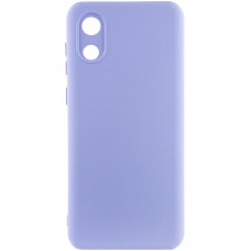 Чохол Silicone Cover Lakshmi Full Camera (A) для Samsung Galaxy A03 Core Бузковий / Dasheen