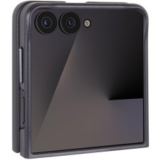 Шкіряний чохол Leather Case (AAA) для Samsung Galaxy Z Flip7 Dark Gray