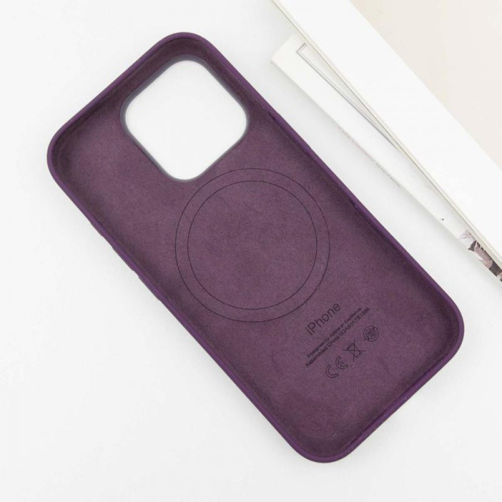 Чехол Silicone case (AAA) with Magsafe and Animation (button) для Apple iPhone 16 Pro (6.3")
