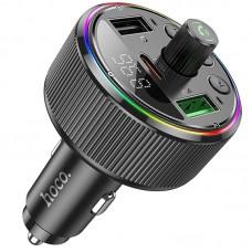 АЗП FM модулятор Hoco E82 Guerrero PD30W+QC3.0 (2USB-A/1C) Black