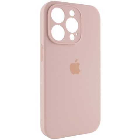Чохол Silicone Case Full Camera Protective (AA) для Apple iPhone 13 Pro (6.1") Рожевий / Pink Sand