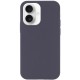 Чохол Silicone Case Full Protective (AA) NO LOGO для Apple iPhone 16 Plus (6.7") Сірий / Dark Gray